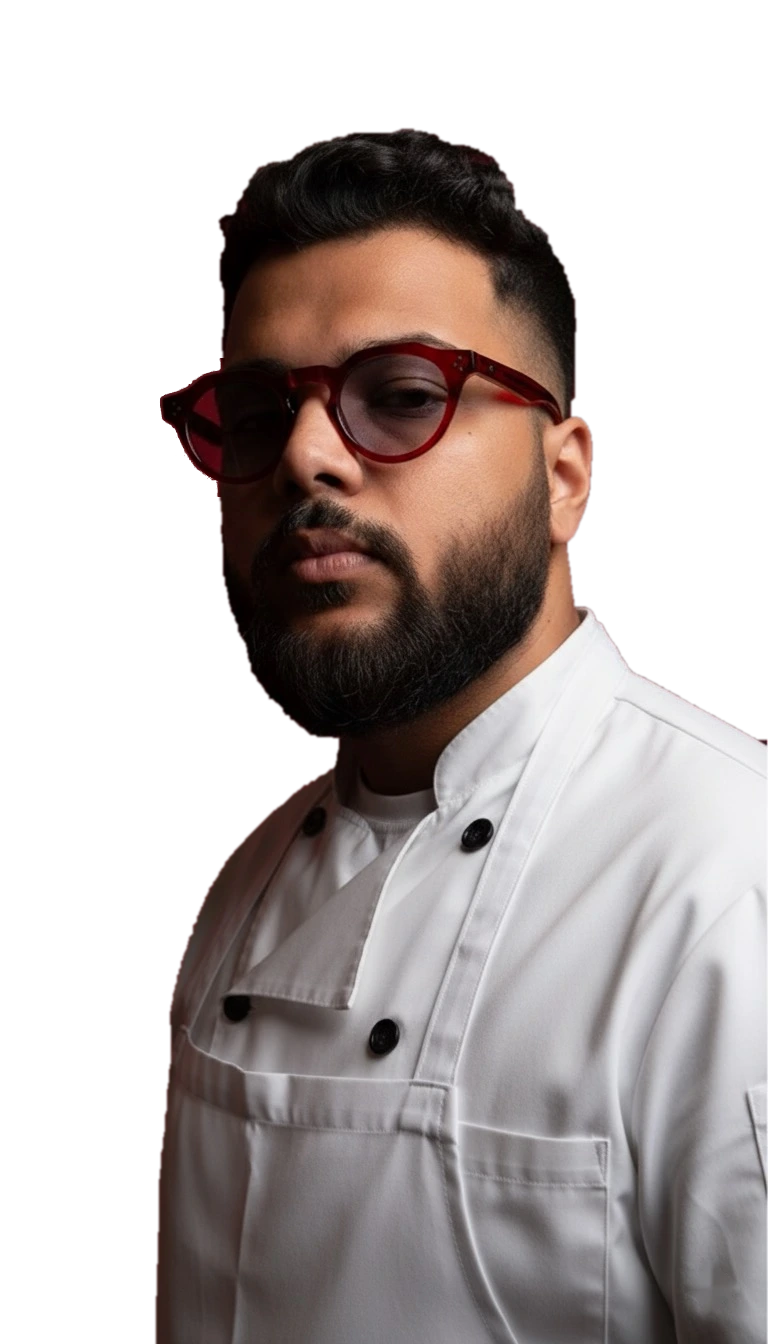 Chef Mark in his whites.