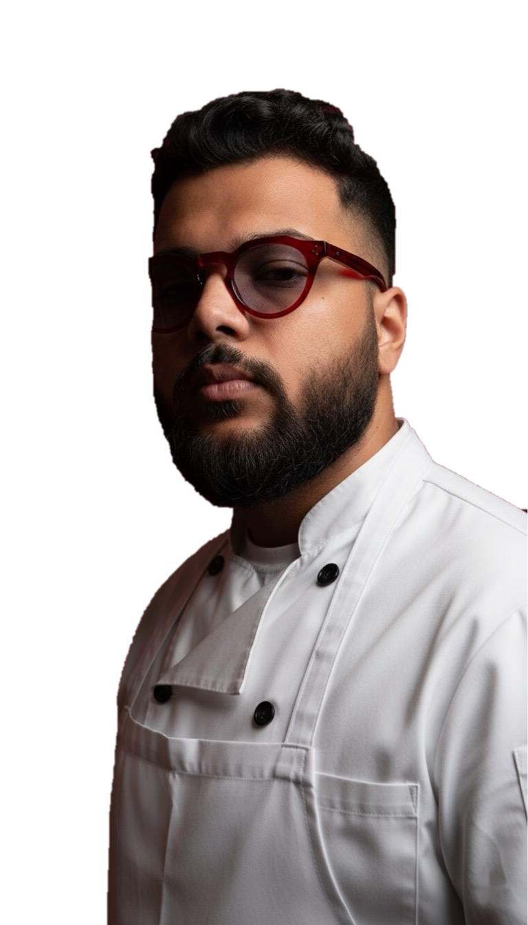 Chef Mark in his whites.
